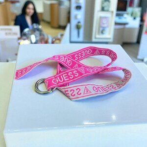 Guess? Pink and White Belt